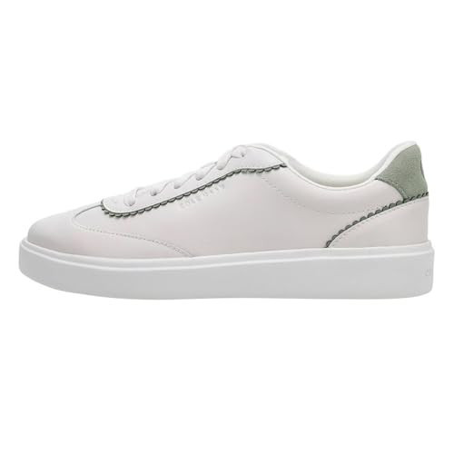 Cole Haan Women's Shoes - Grand Crosscourt Arlowe Sneaker, White Leather/Lily Pad Suede, 9.5-B US | Amazon (US)