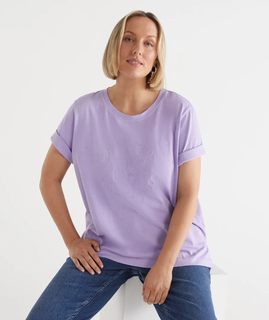 This Goes With That Heritage Embroidered Tee | Sussan