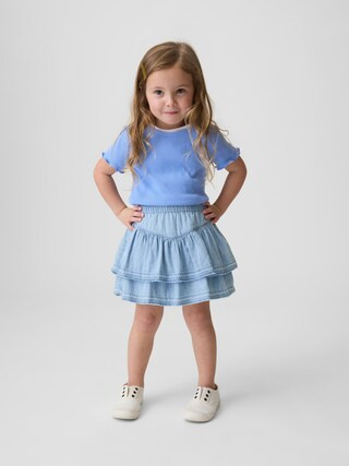 Baby & Toddler Denim Ruffle Skort | Gap (US)
