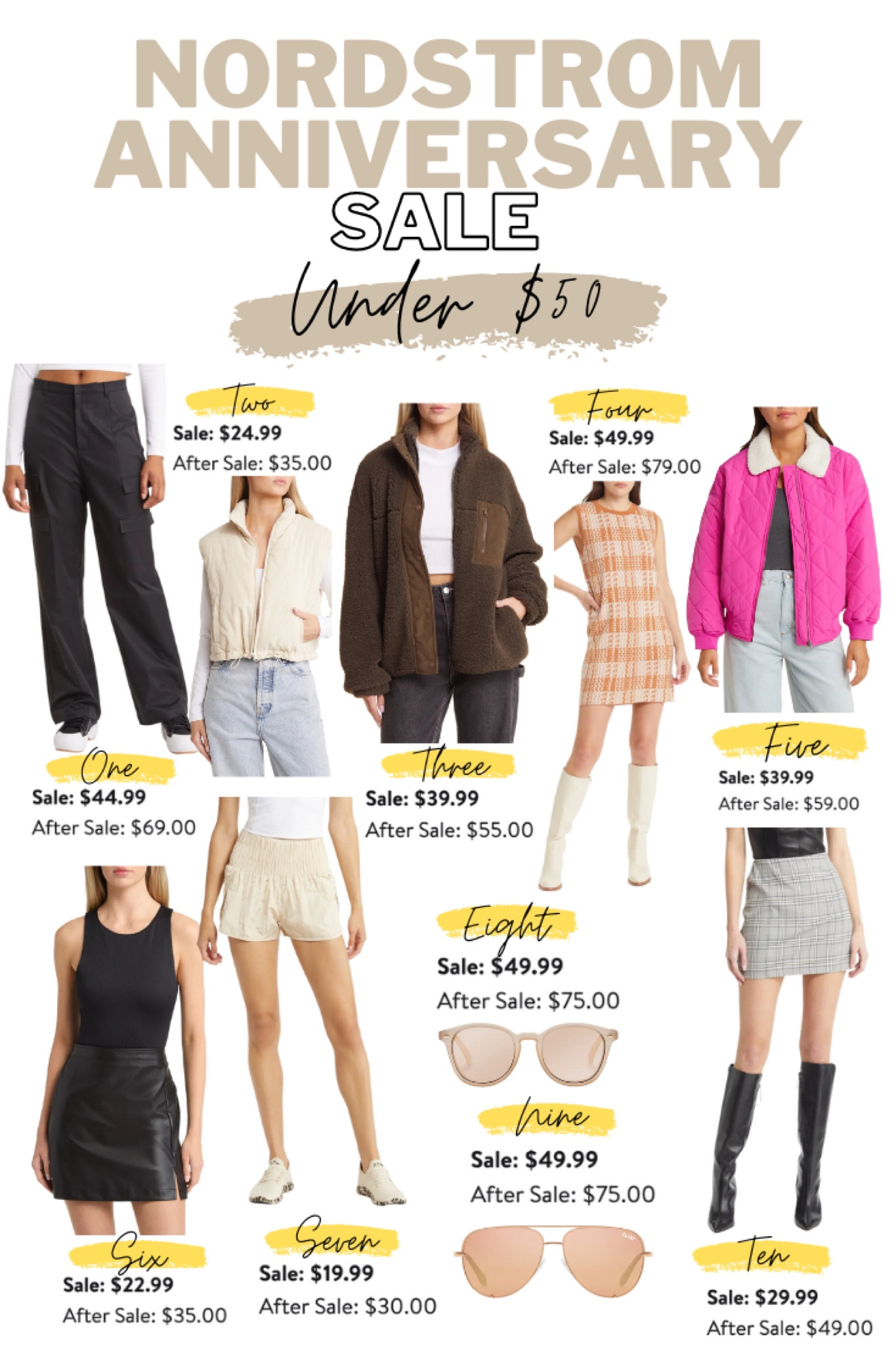 Nordstrom Anniversary Sale under $50 fall fashion finds

cargo pants, black bodysuit, fall dress, fall jackets, plaid skirt, quay sunglasses, le specs sunglasses, NSale, Nordstrom sale, anniversary sale

#LTKunder50 #LTKxNSale #LTKsalealert