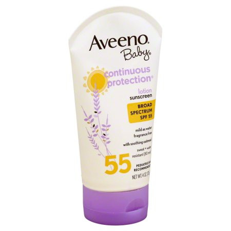 Aveeno Baby Sunscreen Lotion, SPF 55, 4 oz | Walmart (US)