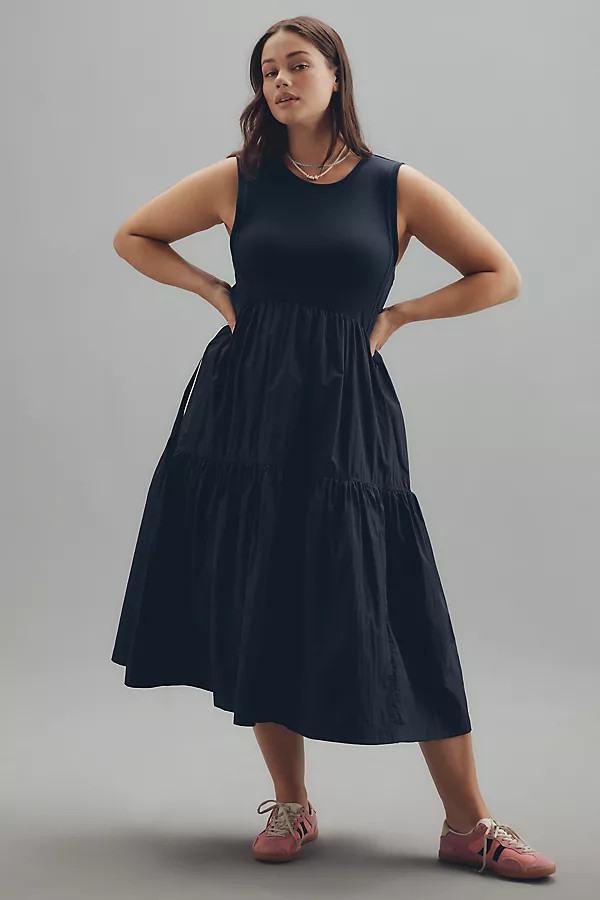 The Bowline Tiered Midi Dress by Daily Practice | Anthropologie (US)