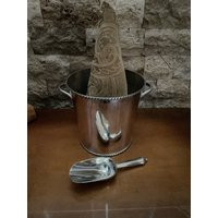 Vintage Pottery Barn Silver Plate Champagne/Wine /Ice Bucket With Scoop | Etsy (US)