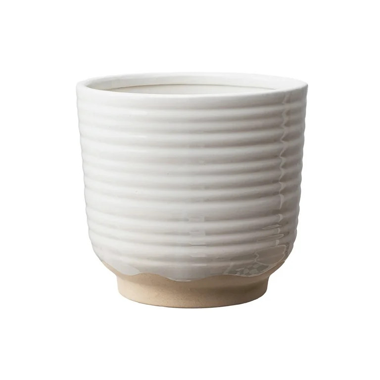 Better Homes & Gardens 8 inch White Katie Ceramic Planter | Walmart (US)