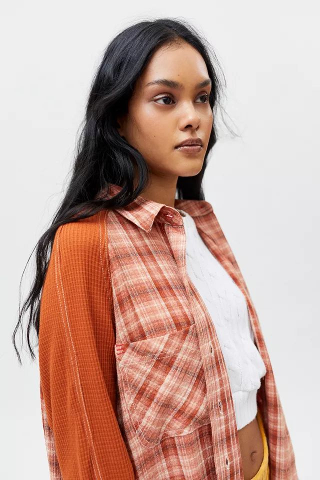 BDG Keanu Varsity Flannel Shirt | Urban Outfitters (US and RoW)