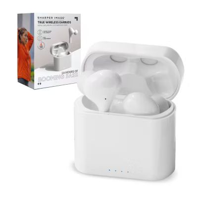 Sharper Image Soundhaven Wireless Earbuds Bluetooth 5.0 Headphones with Qi Wireless Charging | JCPenney