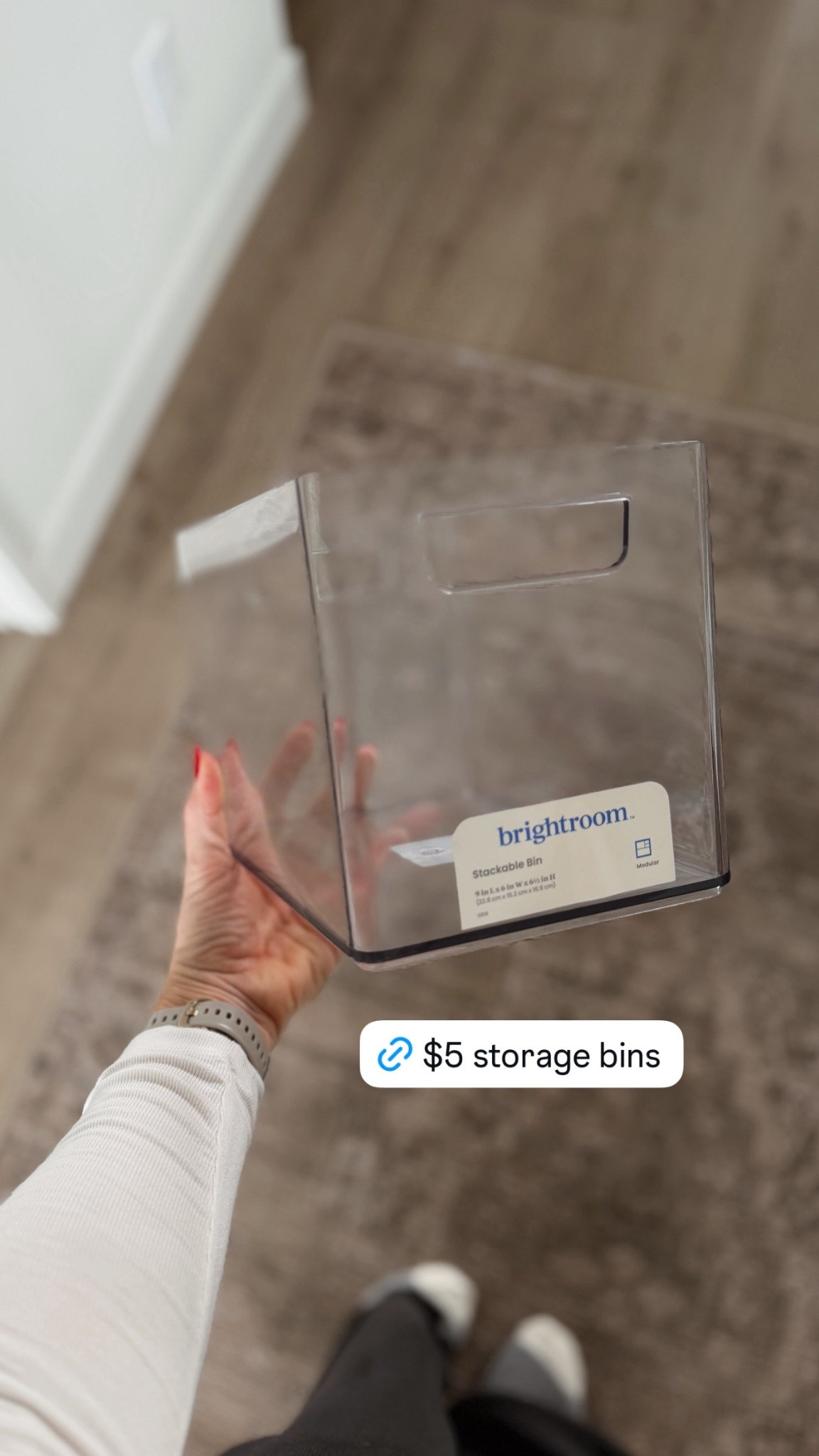 Off to buy more of these $5 storage bins! Perfect size for tots, card games and little Knick knacks  

#LTKFindsUnder50 #LTKHome