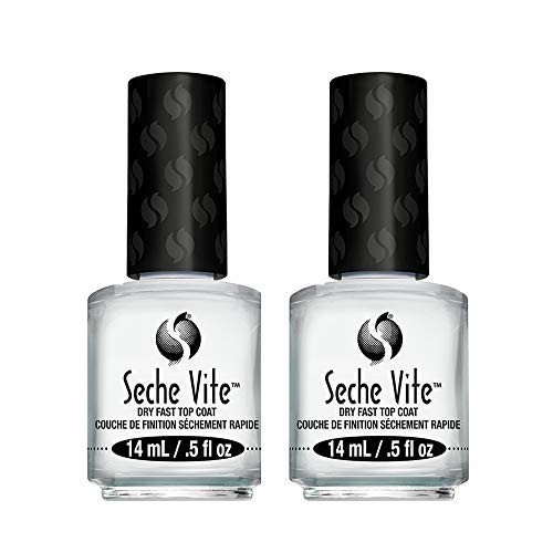 Seche Vite Dry Fast Top Coat for Nail Polish and Manicure, 0.5 oz, 2-pack | Amazon (US)