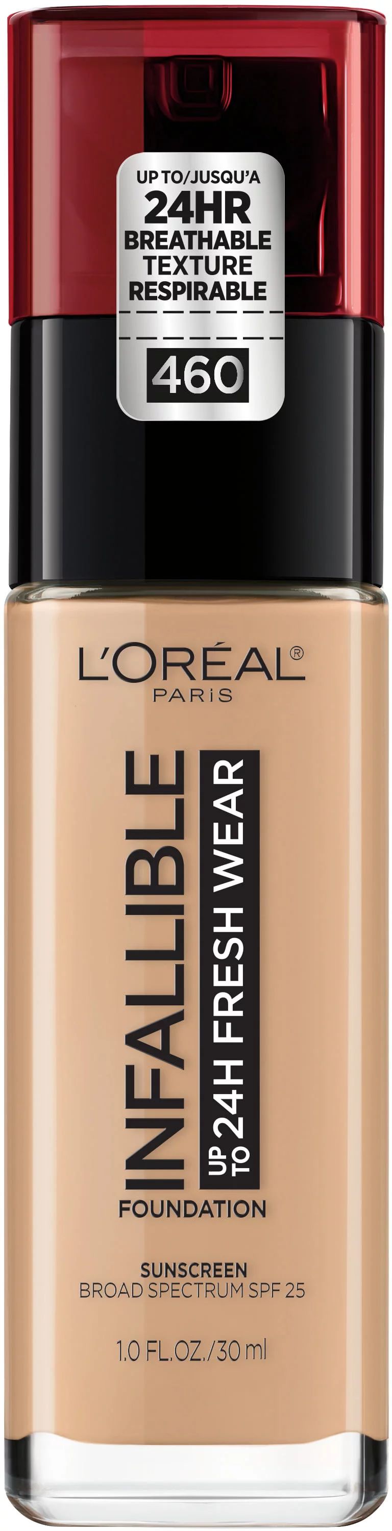 L'Oreal Paris Infallible 24 Hour Fresh Wear Foundation, Lightweight, Golden Beige, 1 fl. oz. - Wa... | Walmart (US)