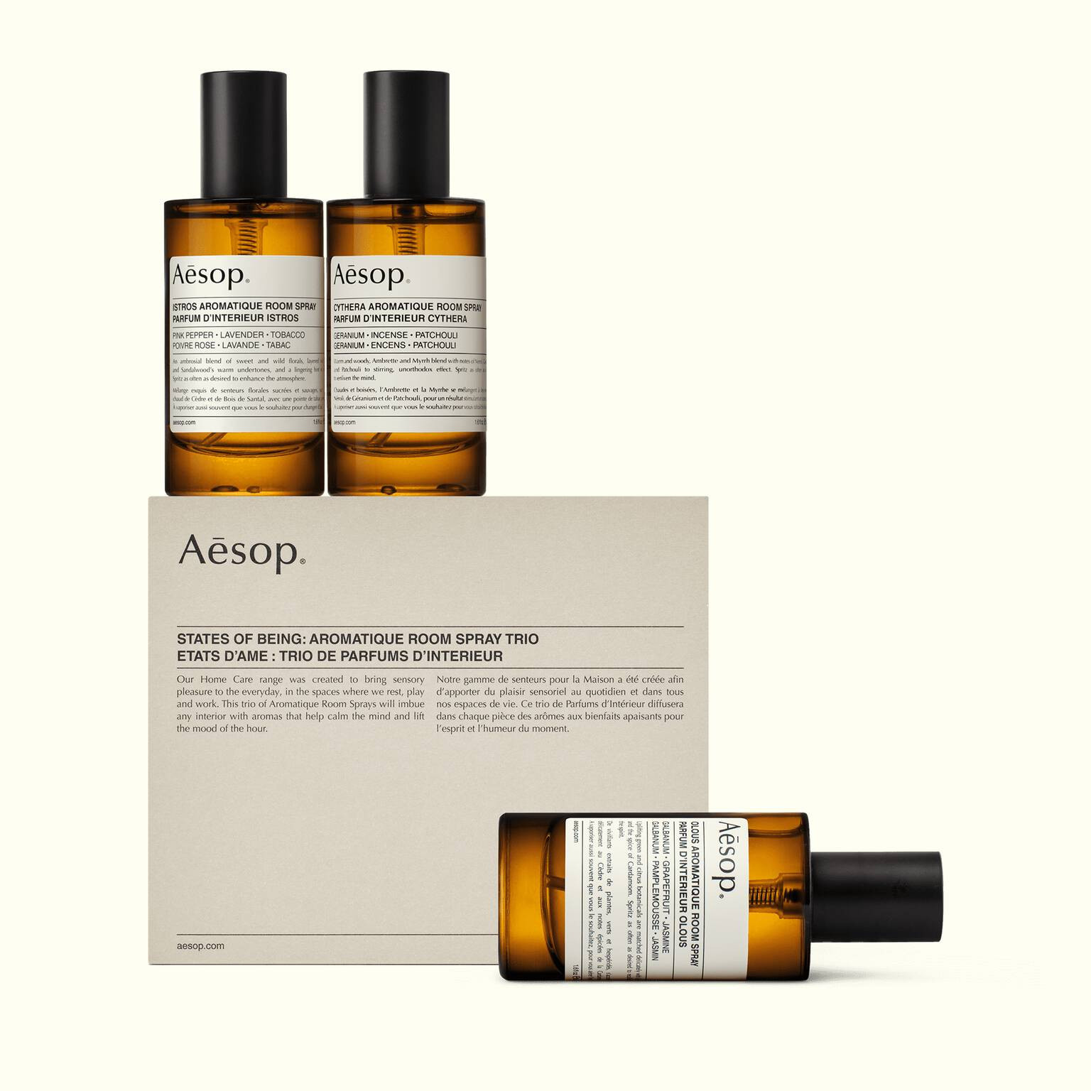 States of Being: Aromatique Room Spray Trio - Home Fragrance Kit | Aesop
