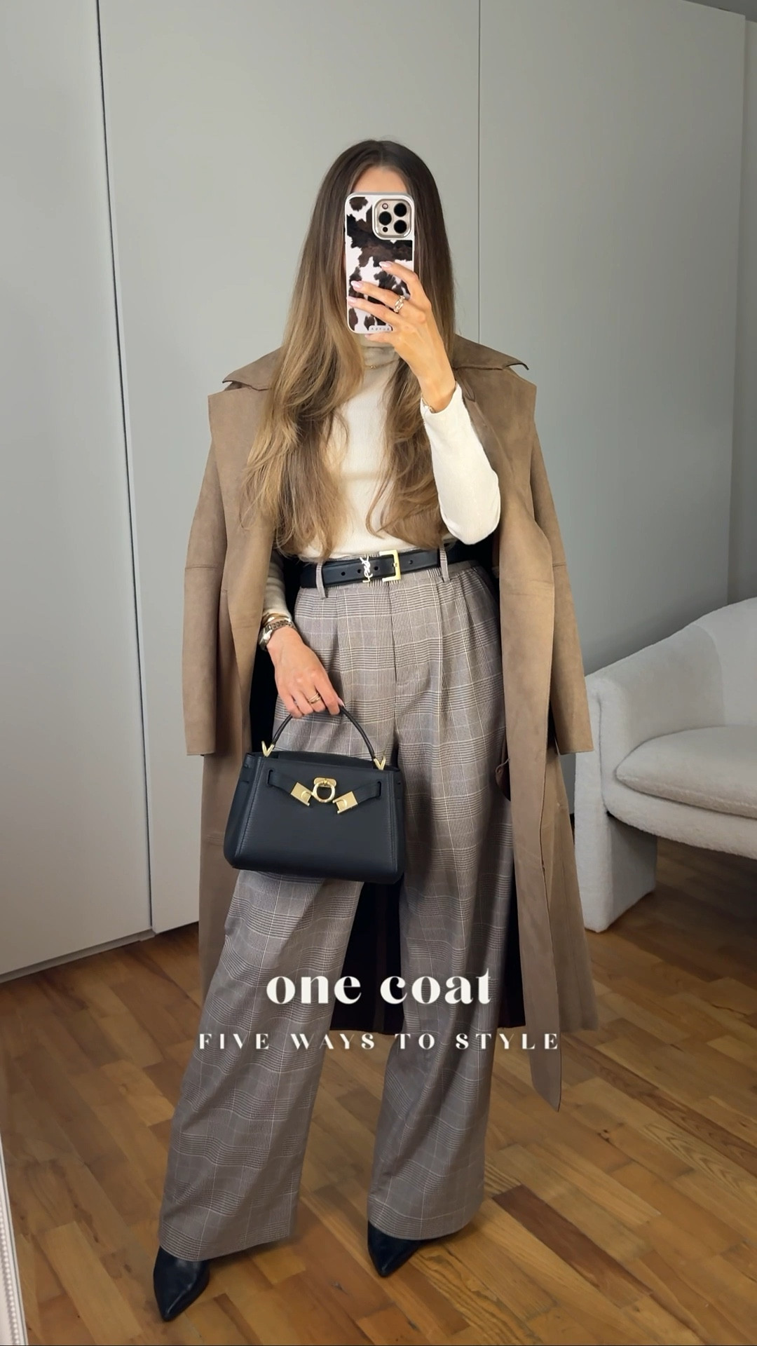 five ways to wear a faux suede coat 💫 save this reel for neutral style inspiration

coat outfits | styling long coats | minimal chic outfits | elevated casual looks