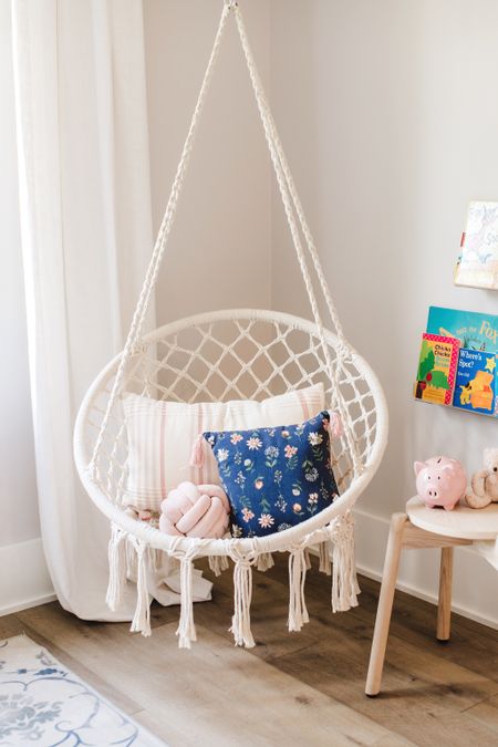 The knot pillow is the cutest addition to the swing!

#amazonhome #amazonprimeday #indoorswing 

#LTKstyletip #LTKkids #LTKhome