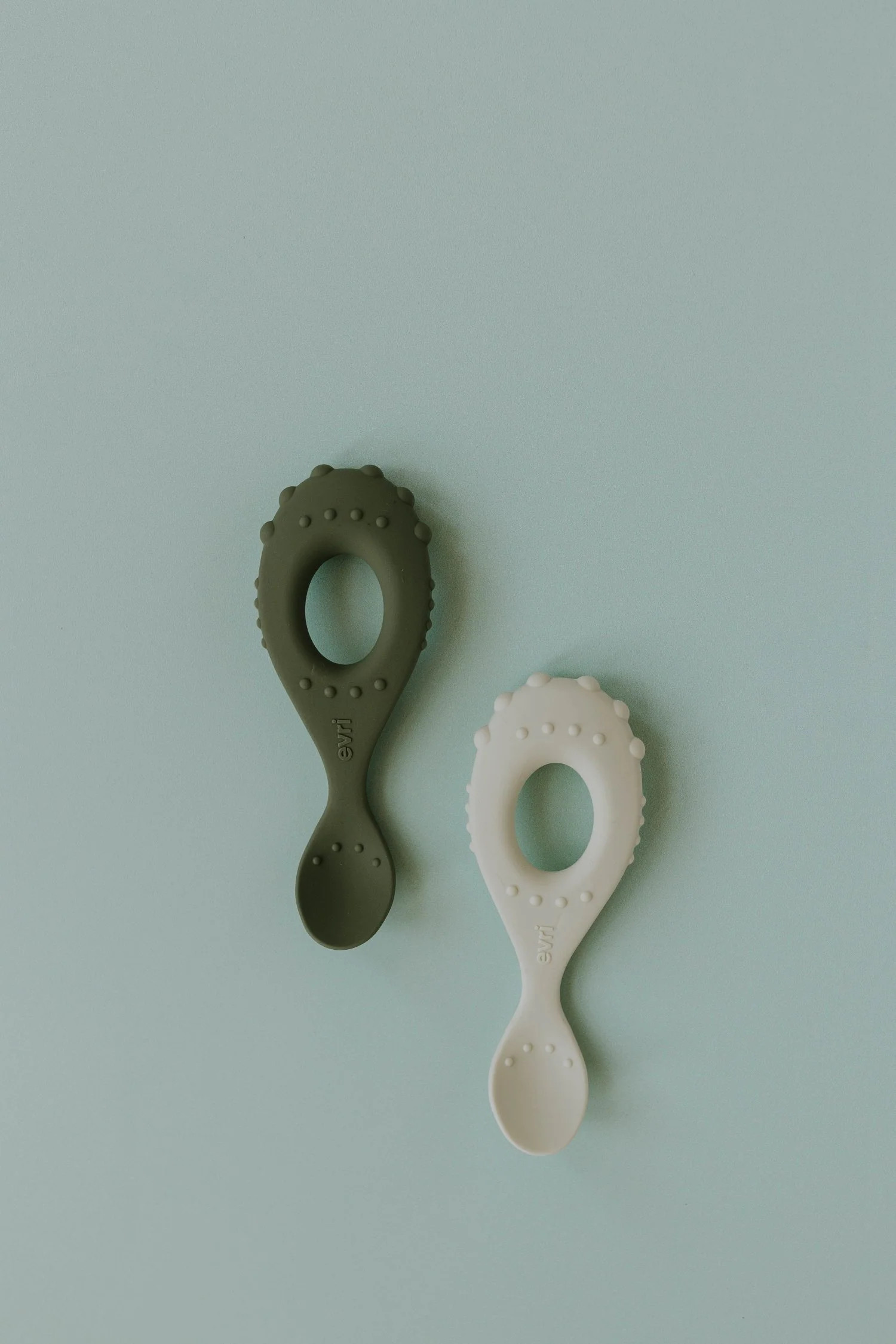 Silicone Baby Spoon 2-Pack Evergreen & Meadow | Evri LLC