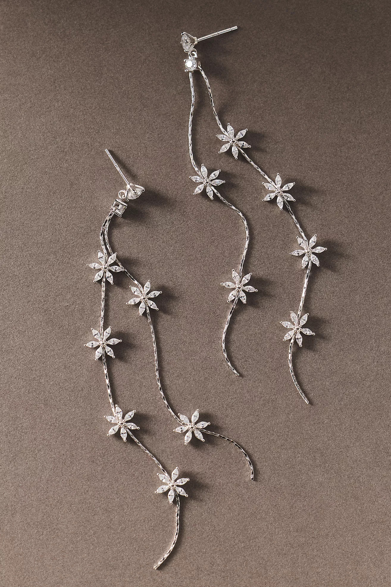 Shashi Hybrid Crystal Linear Drop Earrings | Anthropologie (US)