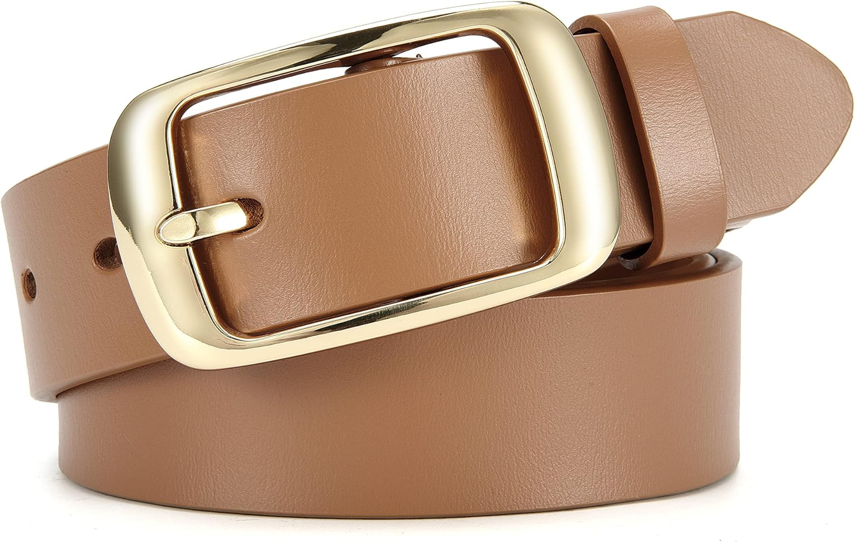 Leather Belt for Women - CR 1.3" Width Casual Womens Belts for Jeans Pants - Ladies Waist Belts w... | Amazon (US)