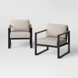 Henning 2pk Patio Club Chairs, Outdoor Furniture - Project 62™ | Target