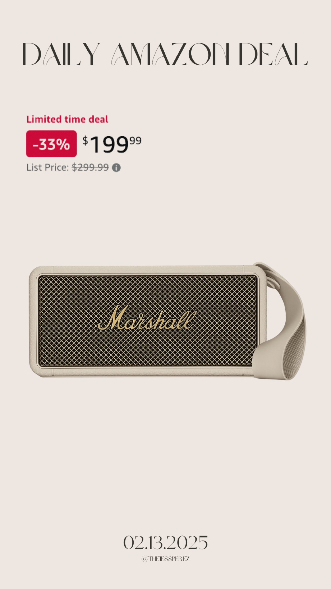 Daily Amazon deal: Marshall portable speaker 

#LTKSaleAlert