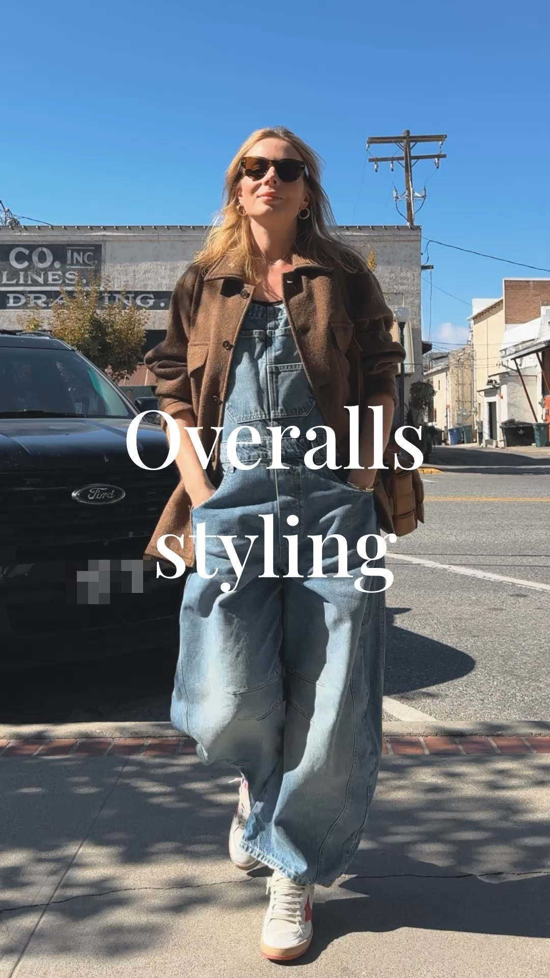 Styling We The Free Good Luck Barrel Overalls with Buck Mason Felted wool field shirt + Golden Goose Ball Star sneakers + Bottega Veneta padded cassette. #LTKVideo 

#LTKSeasonal #LTKStyleTip