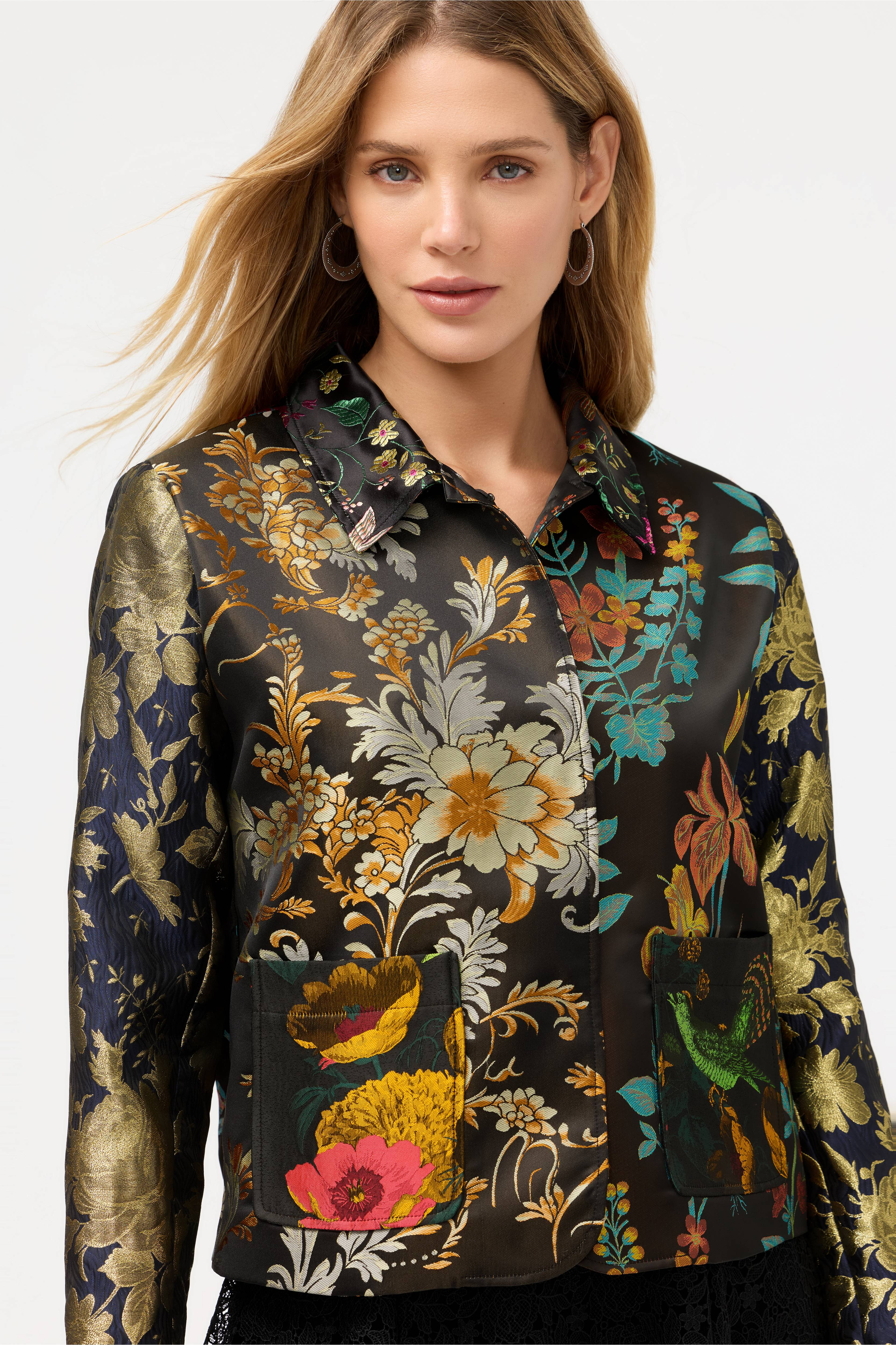 LIMITED EDITION JACQUARD CROPPED JACKET
                                
                        ... | Johnny Was