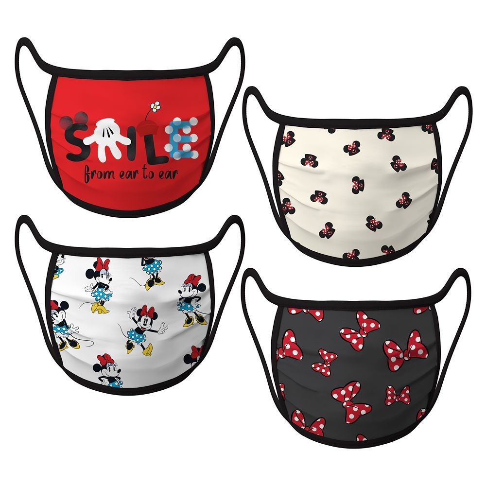 Cloth Face Masks 4-Pack – Minnie Mouse | Disney Store