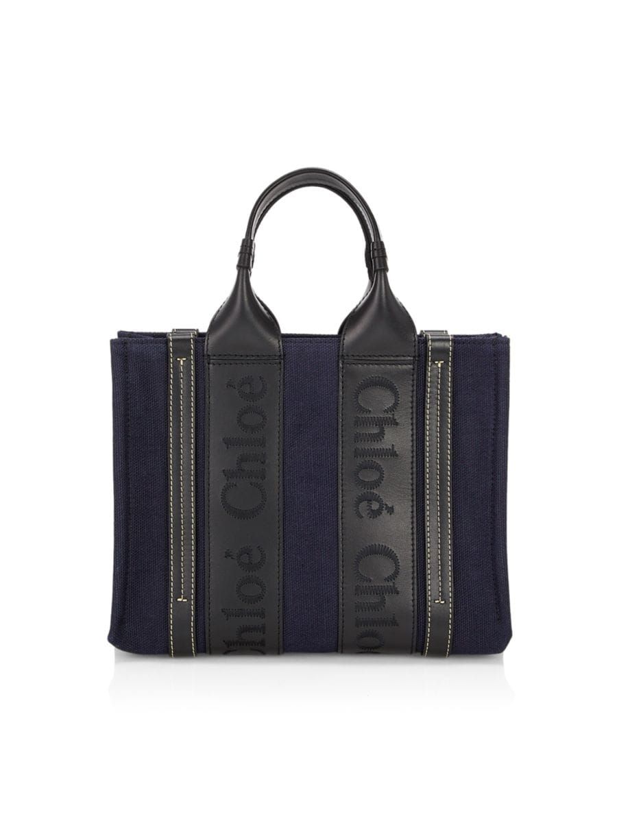 Chloé Small Woody Canvas Tote Bag | Saks Fifth Avenue