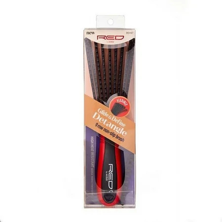Red by Kiss Glide and Define Detangle 9-Row Non-Slip Brush HH62 | Walmart (US)