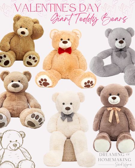 You know every Valentine’s Day starts with a giant teddy bear! 

#LTKFind #LTKGiftGuide #LTKkids