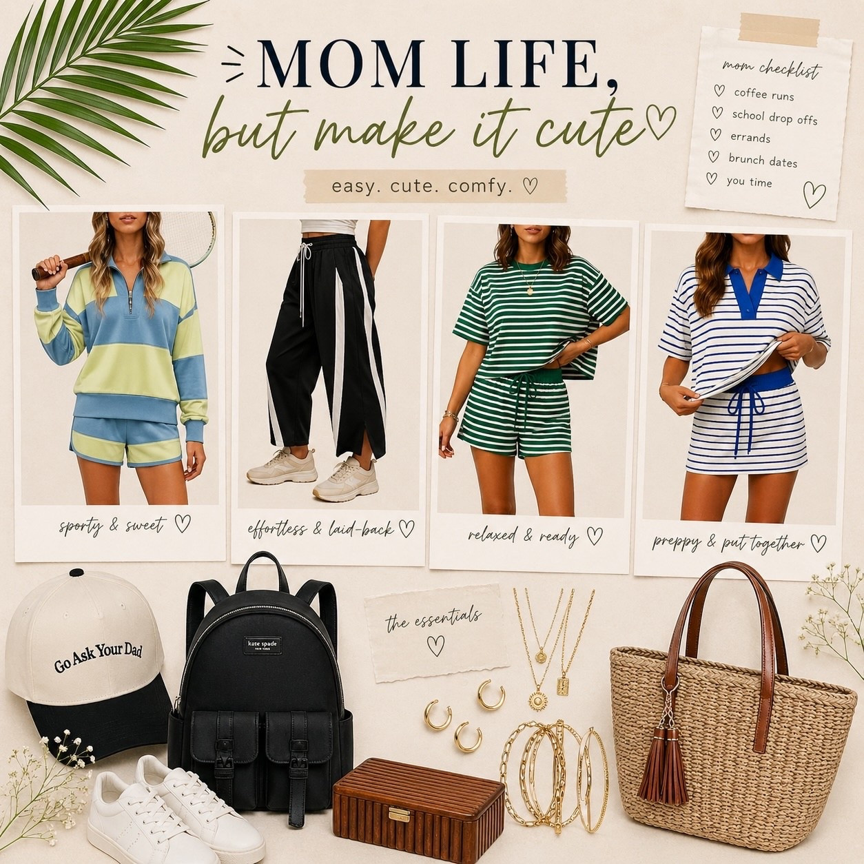 Cute, comfortable, & easy to throw on when you have a million things to do. Which look would you wear first? 

💌: Comment SHOP for links 🔗

#momstyle #casualchic #everydaystyle #ootdinspo #momfashion
