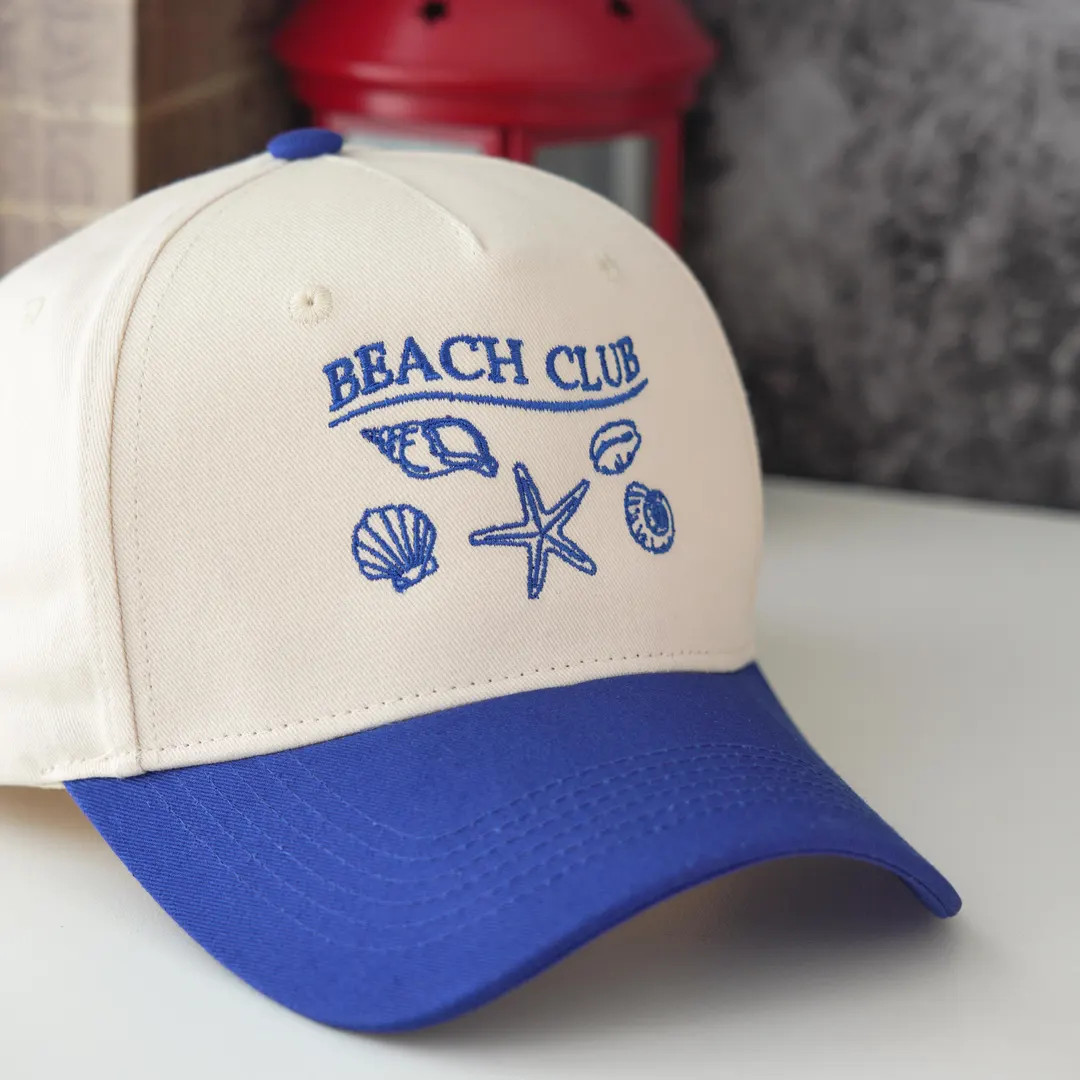 Custom Embroidery Trucker Hat With Seashells and Beach, Personalized Cap for Bachelorette, Beach ... | Etsy (US)