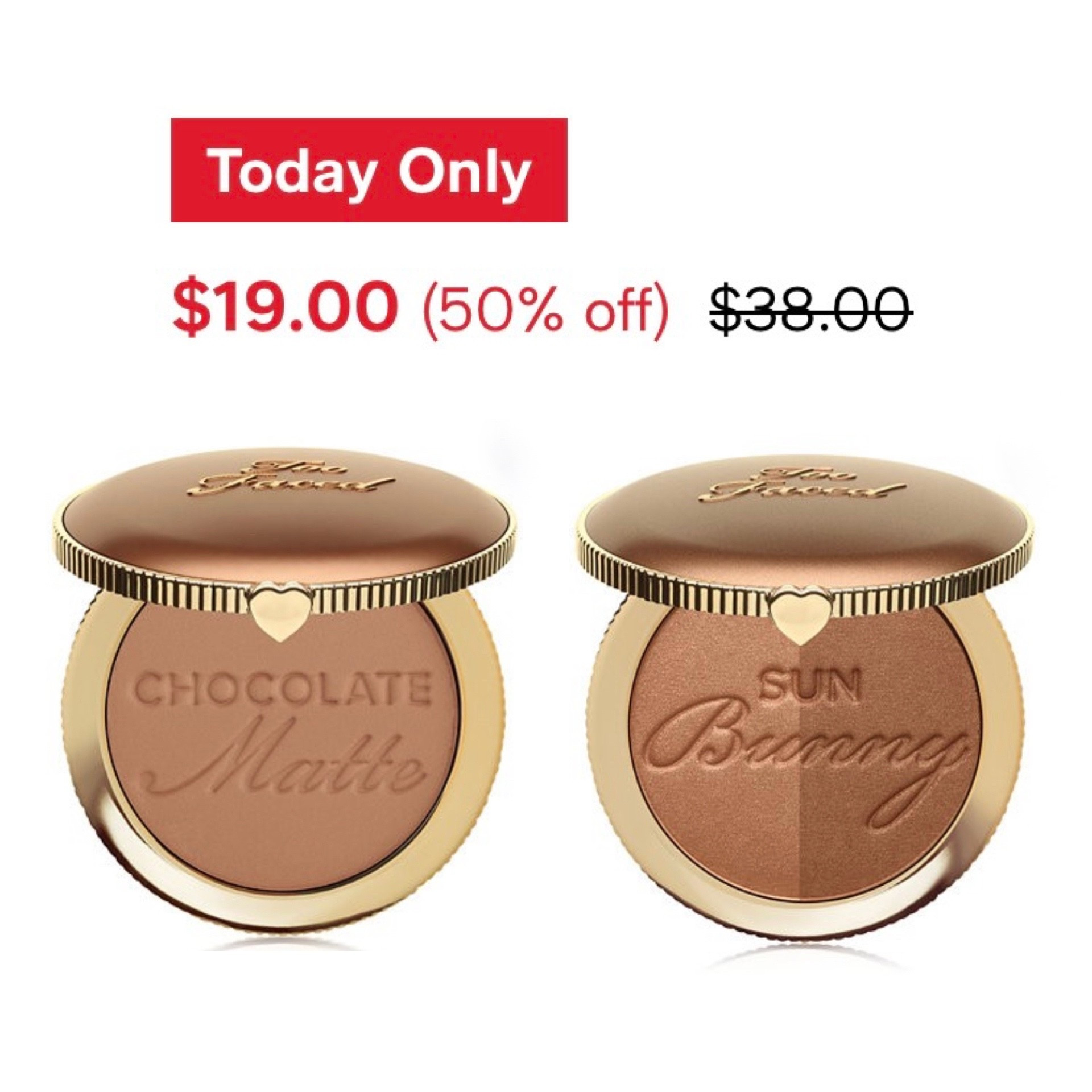 My favorite powder bronzer is 50% off today! 

#makeup #bronzer #macys #dailydeal 

#LTKBeauty #LTKSaleAlert