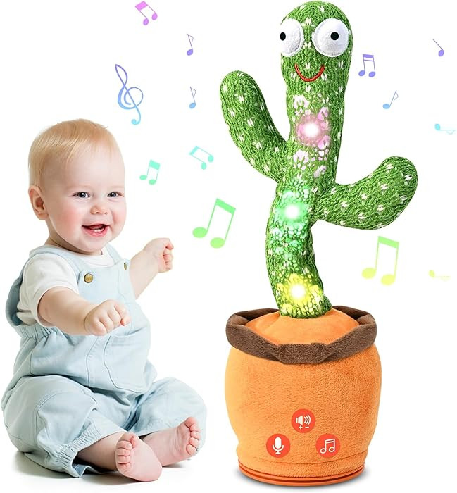 Cactus Baby Toy Talking Dancing Singing Adjustable Volume, Baby Girl for 1 Year Old, Infant Toys ... | Amazon (US)