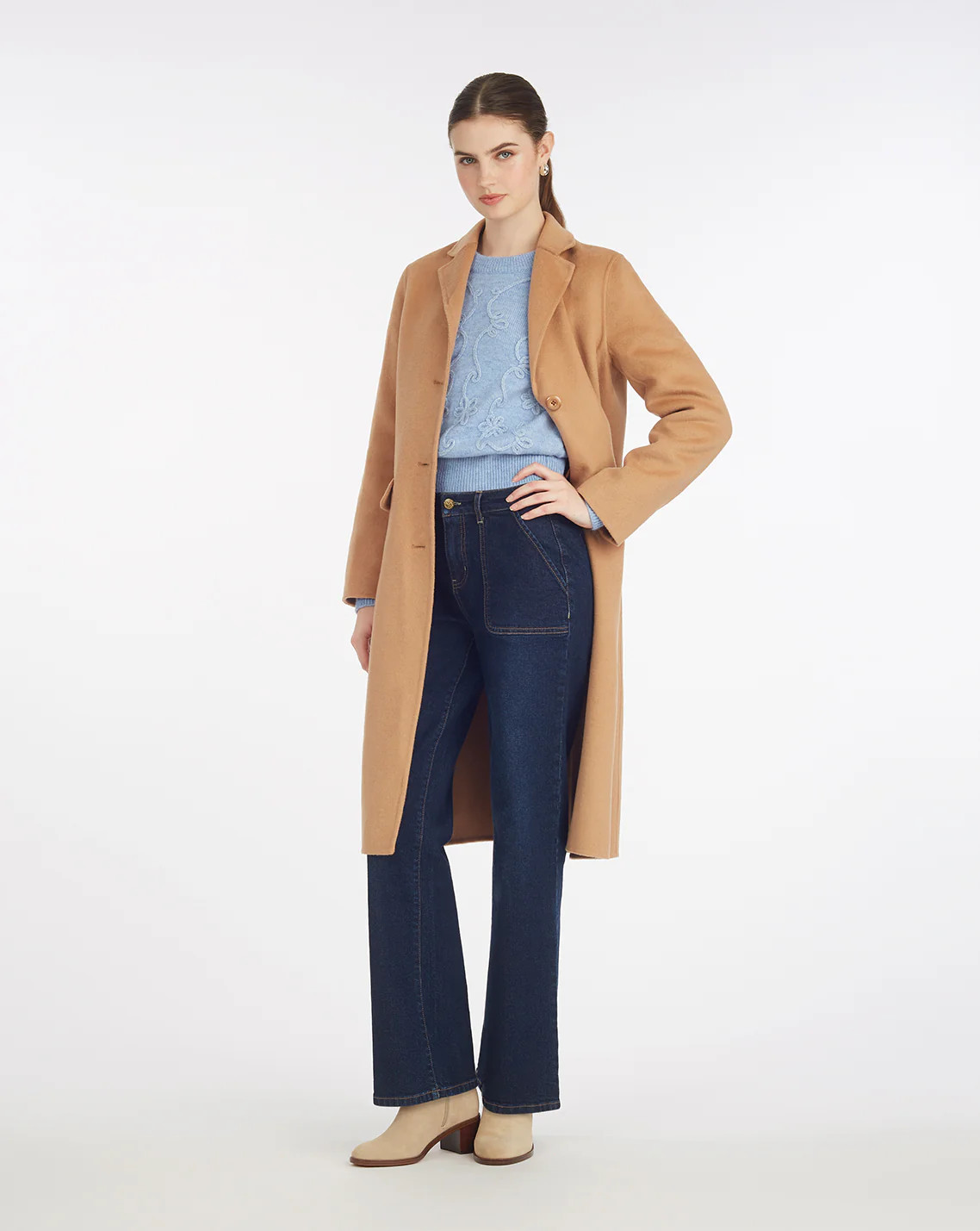 Woods Coat in Camel - Camel / S | Draper James (US)