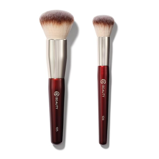 BK BEAUTY - LARGE BUFFER & ROUND FOUNDATION (2PC) - Professional Makeup Brush Set for Liquid or C... | Amazon (US)