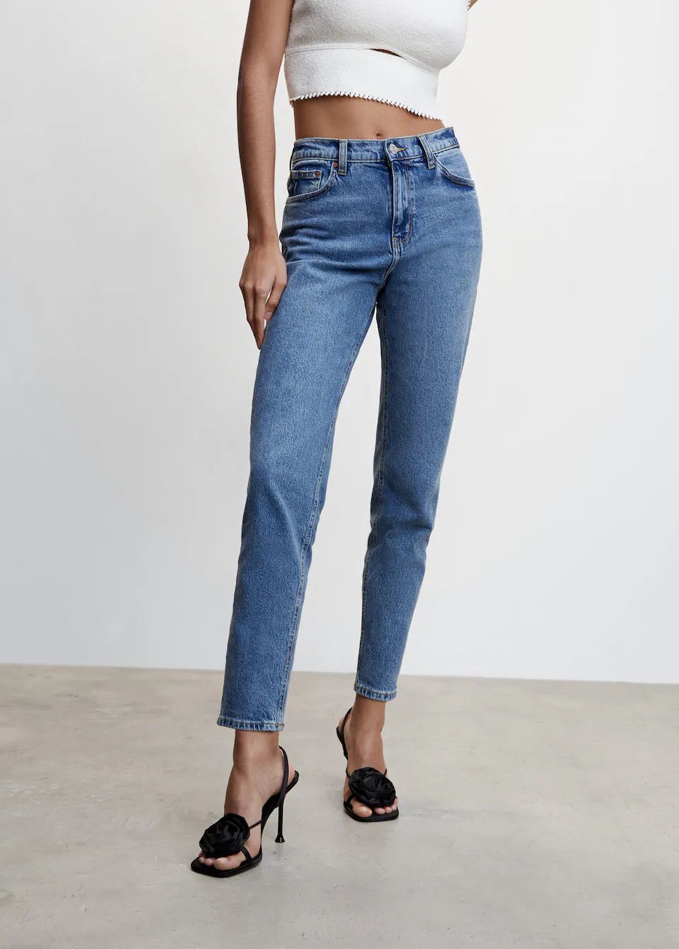 Mom comfort high rise jeans | MANGO (US)