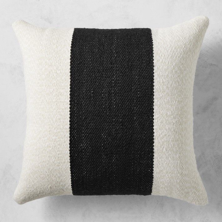Center Stripe Outdoor Pillow | Williams-Sonoma
