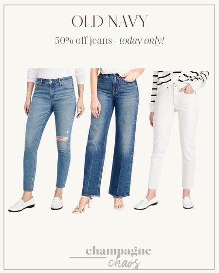 TODAY ONLY! 50% off jeans for the family at Old Navy!

Jeans, denim, women’s fashion, for her, Mother's Day

#LTKsalealert #LTKGiftGuide #LTKFind