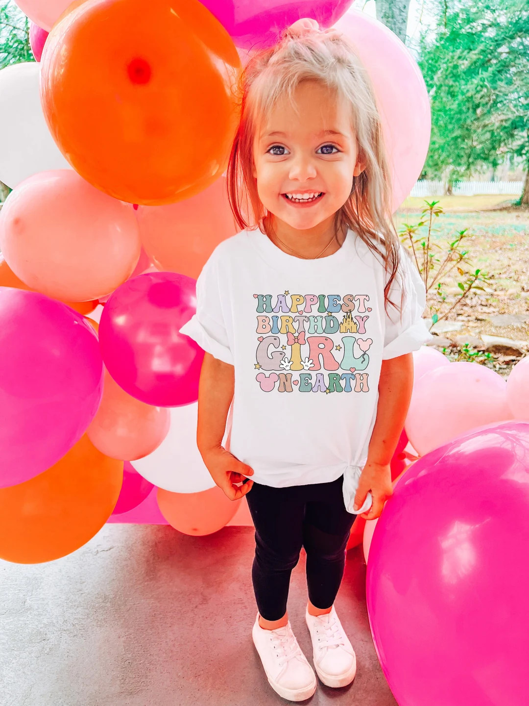 Happiest Birthday Girl Shirt Magical Place Cute Mouse Ears - Etsy | Etsy (US)
