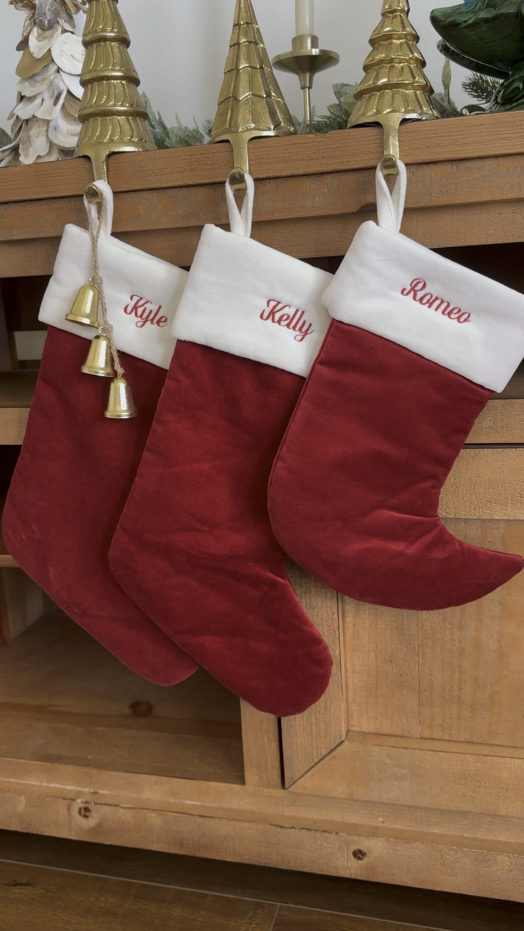 Love these stockings from pottery barn. They are velvet and amazing quality. You can choose different colors. I got the classic red and white. And they come in sizes mini through XL. Romeo has the mini and me and Kyle have the small size. 

Christmas stockings
Stockings 
Velvet stockings 
Christmas decor 
Christmas 
Holiday time 
Monogrammed Christmas stockings 

#LTKHoliday #LTKSeasonal #LTKHolidaySale