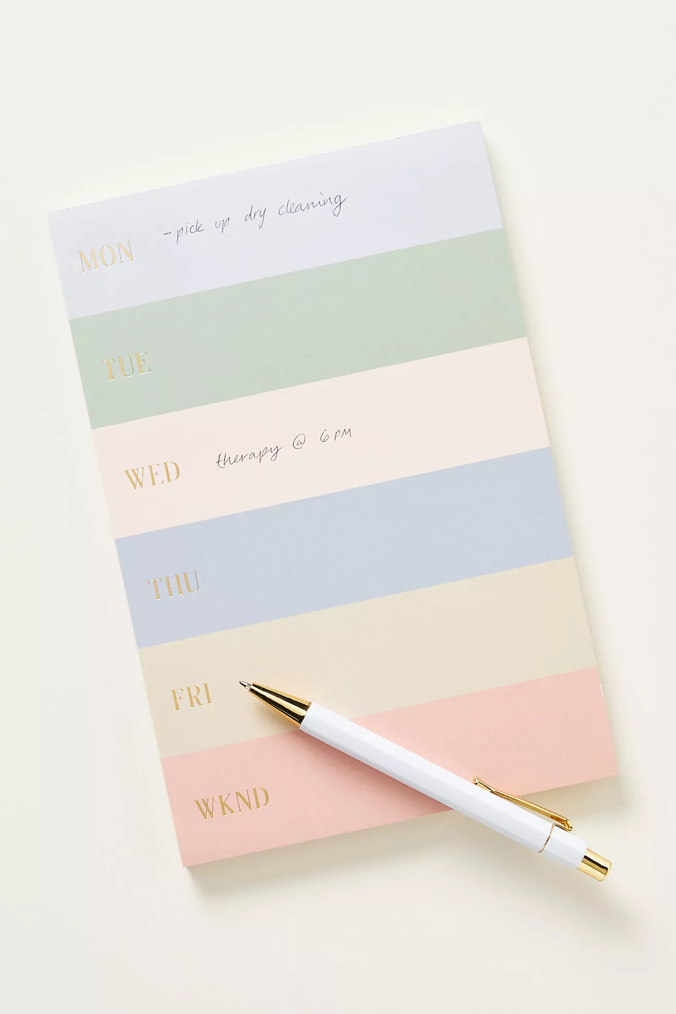 Rifle Paper Co. Days of the Week Notepad | Anthropologie (US)