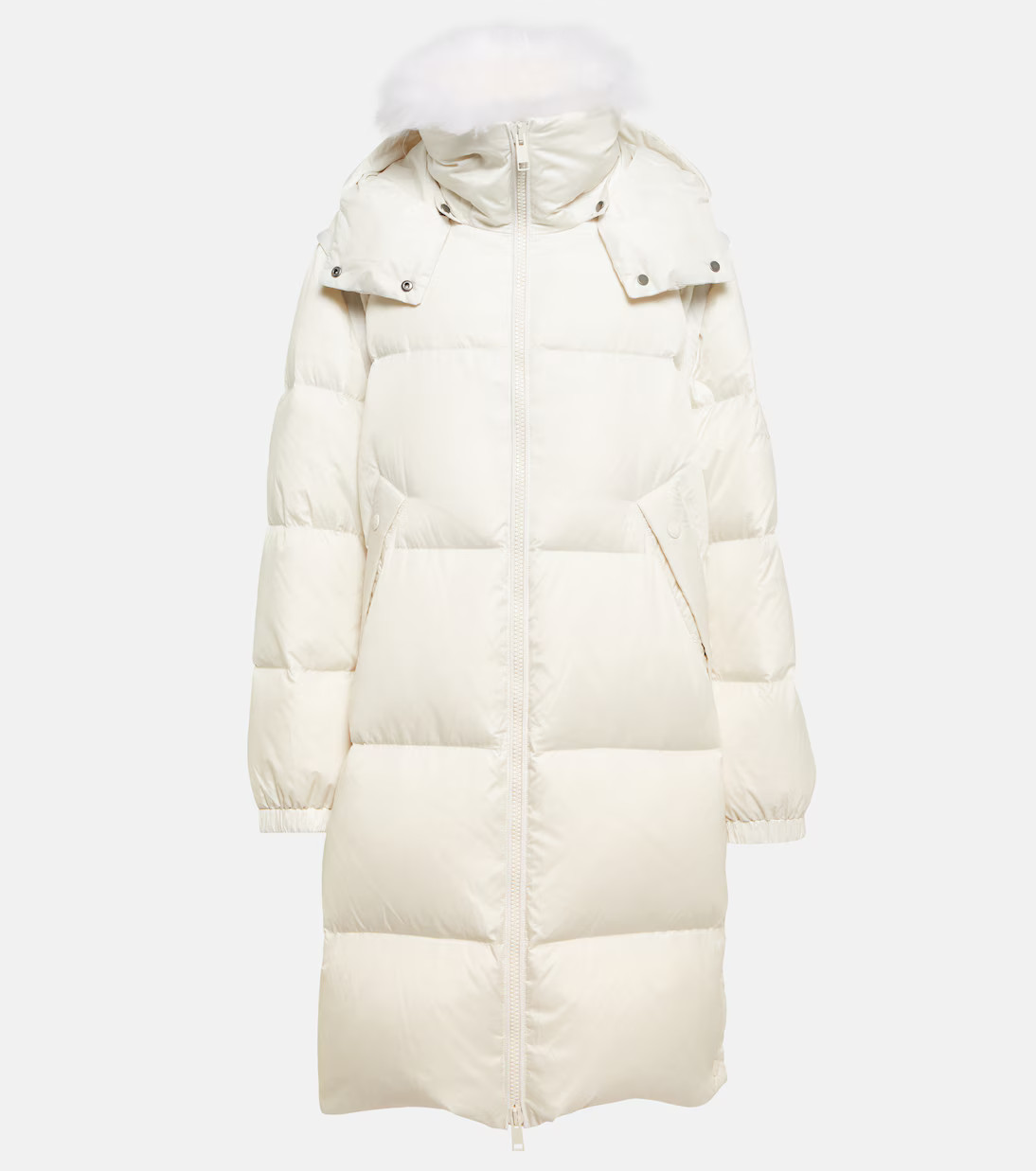 Shearling-trimmed down coat | Mytheresa (INTL)