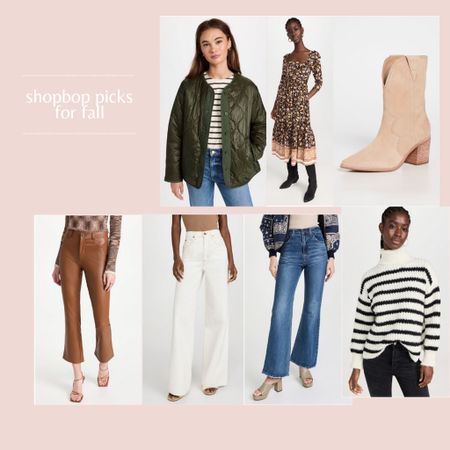 So many good fall fashion finds at Shopbop- lots under $200

Fall outfits , fall style, fall jacket, quilted jacket , fall dresses, cowboy boots, tan boots, brown leather pants, white flared jeans , high waisted jeans , striped sweater , turtleneck sweater , fall knits 

#LTKstyletip #LTKSeasonal #LTKU