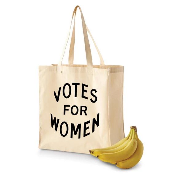 Feminist Tote Bag: Reusable Grocery Tote Votes for Women | Etsy | Etsy (US)