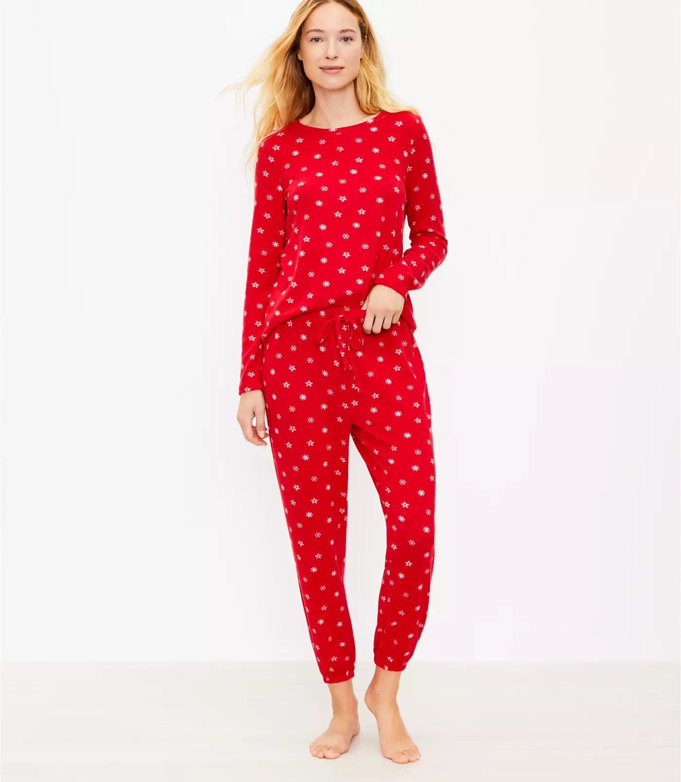 Petite Snowflake Pajama Set | LOFT | LOFT