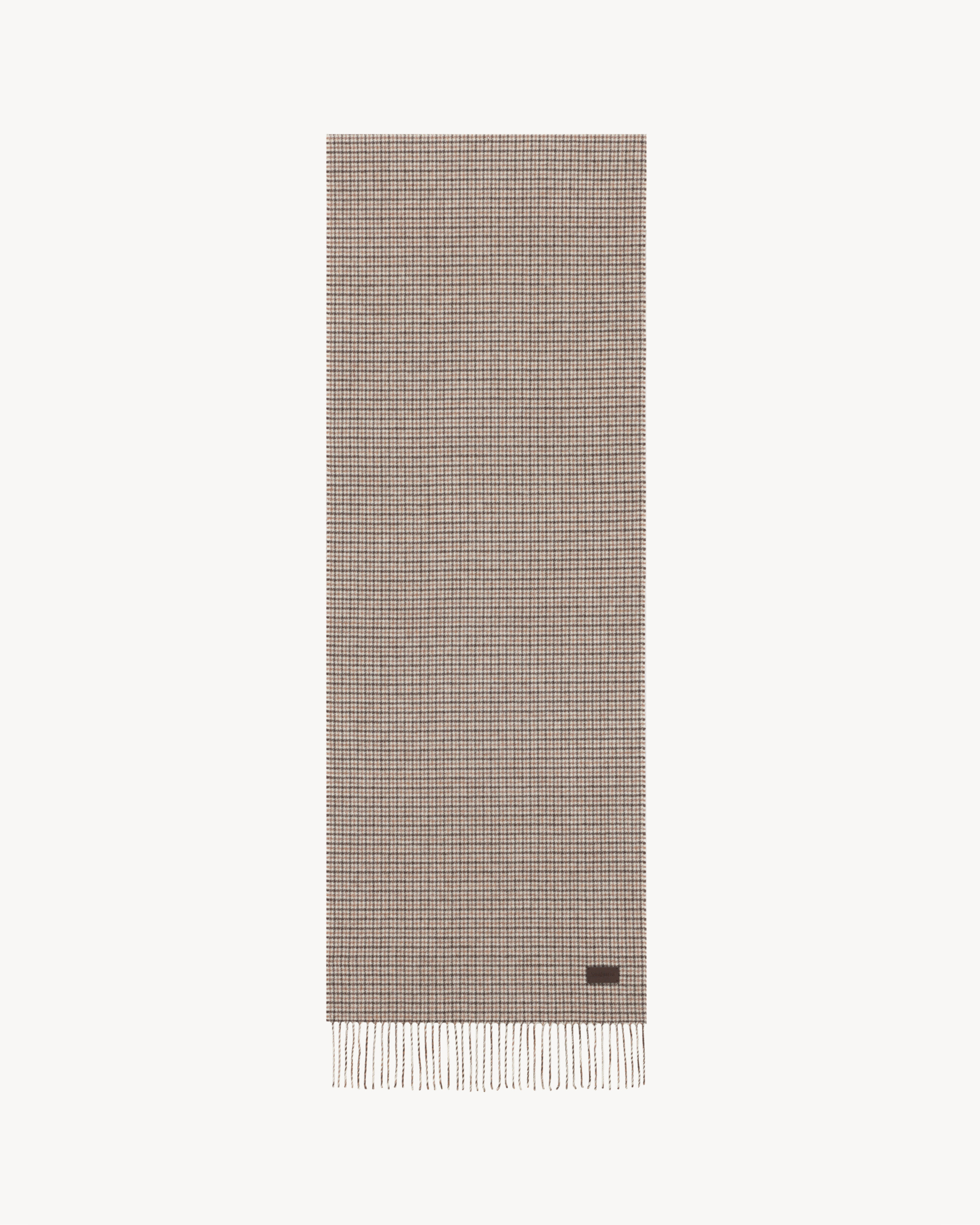 SCARF IN PUPPYTOOTH CASHMERE JACQUARD | Saint Laurent Inc. (Global)