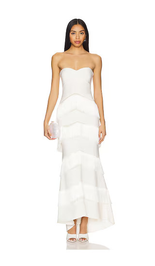 House of Harlow 1960 x REVOLVE Hera Fringe Maxi Dress in Ivory. - size M | Revolve Clothing (Global)