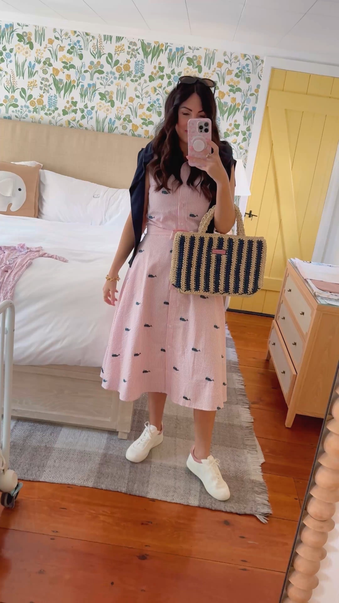Gotta love a seersucker dress with pockets! Literally the perfect east coast summer, preppy outfit for Nantucket! Sized up one size in the dress (from a 2 to a 4) bc the buttons were too tight at the bust. Shoes fit TTS and are machine washable. Zero break in time, they’re comfy from the get go! 



#LTKShoeCrush #LTKSeasonal #LTKTravel