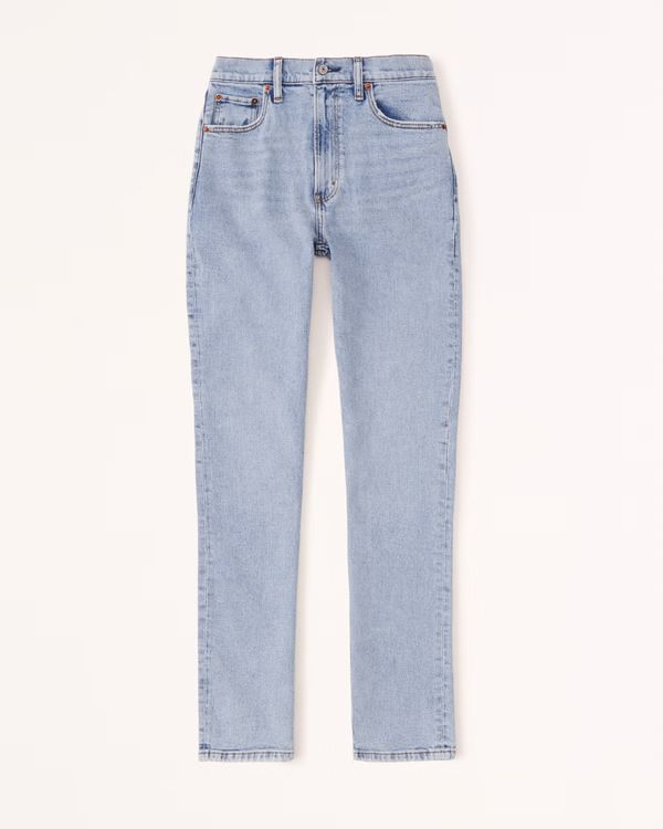 Curve Love Ultra High Rise 90s Slim Straight Jean | Abercrombie & Fitch (US)