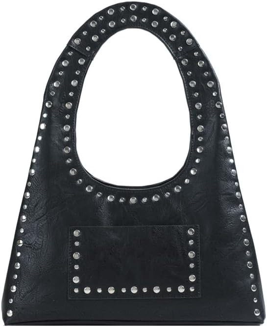 Molodo PU Leather Hobo Bag for Women Vintage Studded Tote Bag Handbag Trendy Shoulder Bag Punk St... | Amazon (US)
