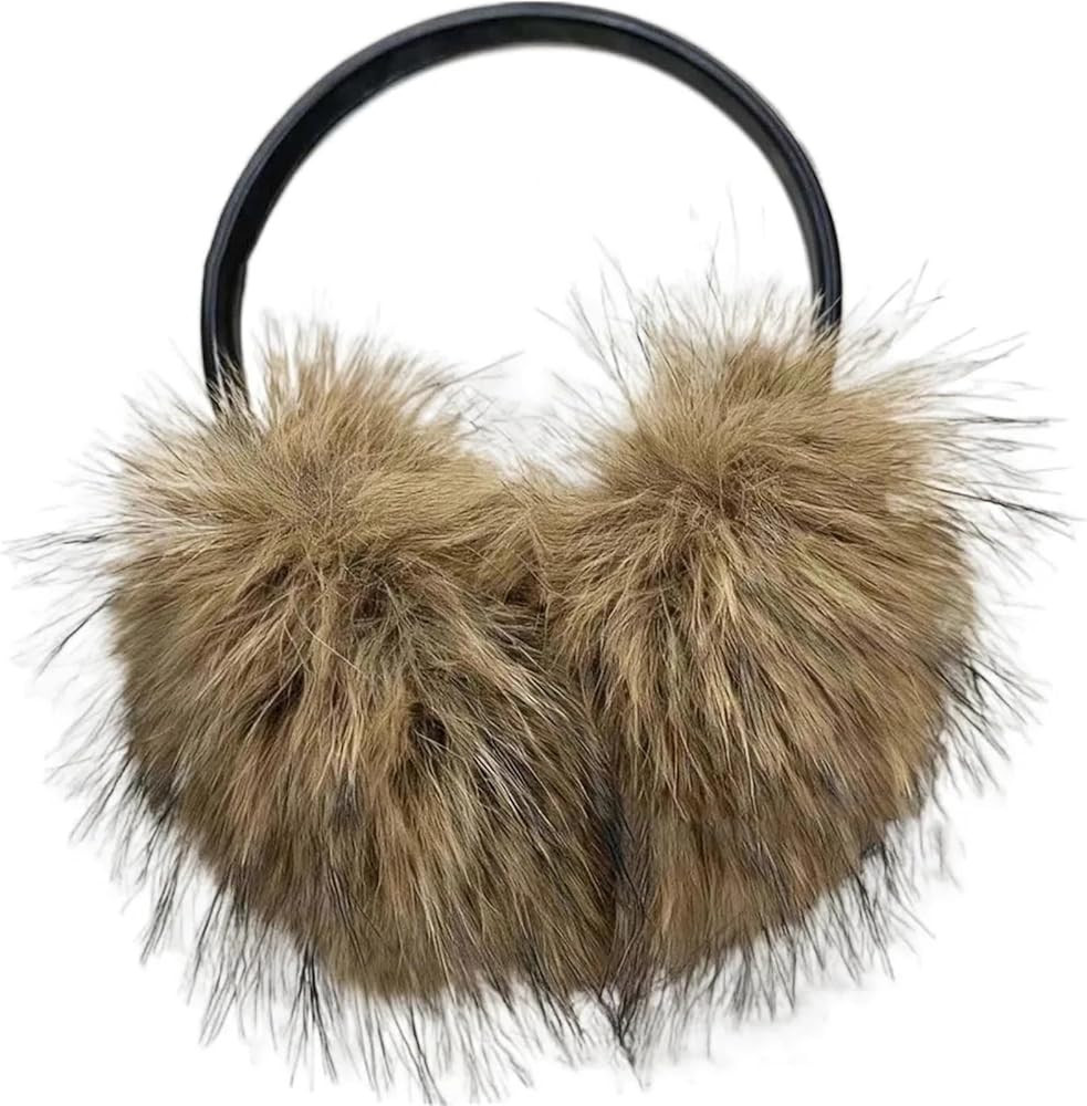Quikora Fashion Faux Mink Fur Earmuffs Soft Ear Cover Ear Warmers Windproof Winter Thicken Earfla... | Amazon (US)