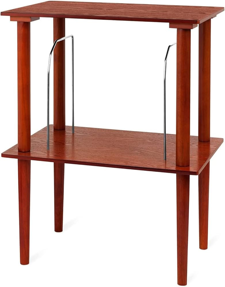 Victrola Wooden Stand for Wooden Music Centers with Record Holder Shelf, Mahogany | Amazon (US)